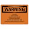 Signmission OSHA WARNING Sign, Ship Ladder Always Face Ladder Going, 14in X 10in Alum, 10" W, 14" L, Landscape OS-WS-A-1014-L-12013 - alternate 1